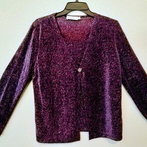 Shimmering Purple Ladies Top